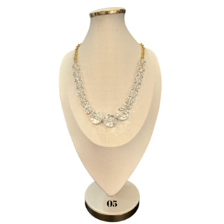 Maxi Colar Feminino em Resina e Cristal blogueira Verão em Oferta na Shopee