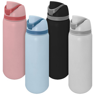 Garrafa Térmica 1000mL 2 Em 1 Tampa Com Botão Canudo Bico Alça Resistente Água Academia Fi...