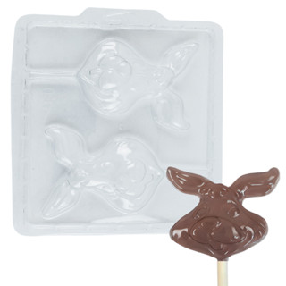 10 Forma Simples Pirulito Coelho Orelhudo 02 Páscoa Molde P/ Chocolate em Oferta na Shopee