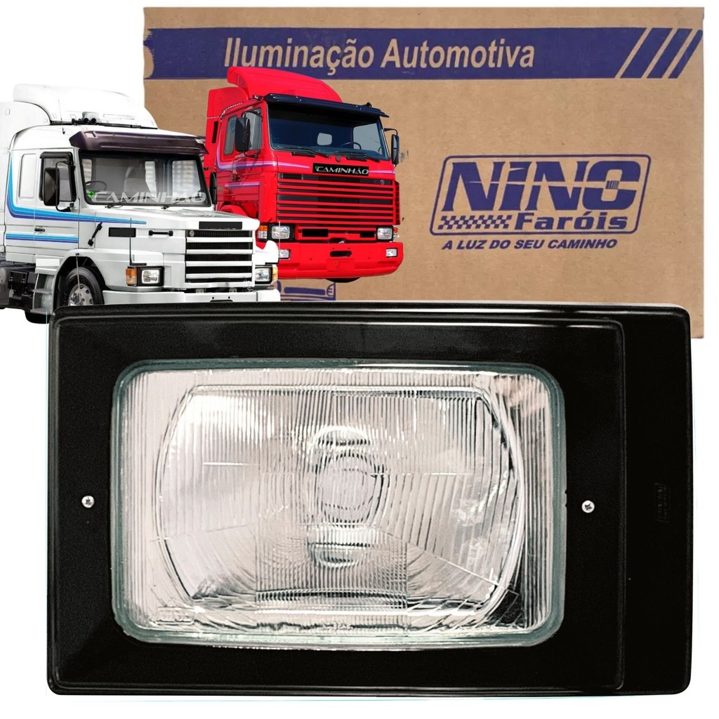 Farol Principal para Scania T / R 112 / 113 - Completo - LD / LE - Nino F-50C (537034) em Oferta na Shopee
