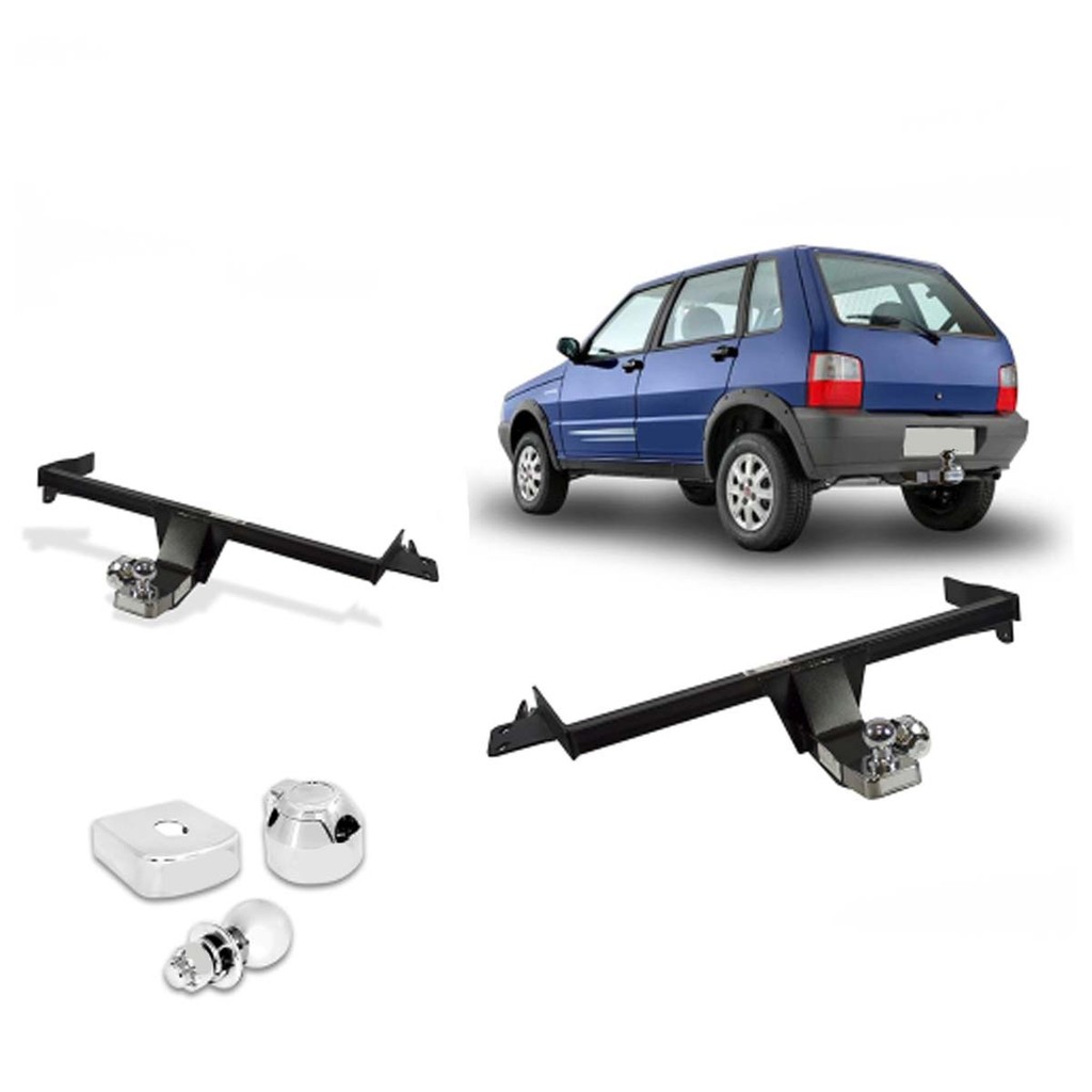 Engate Fiat Uno 2004 a 2015 Reforcel Reboque Rabicho Protetor 500KG em Oferta na Shopee