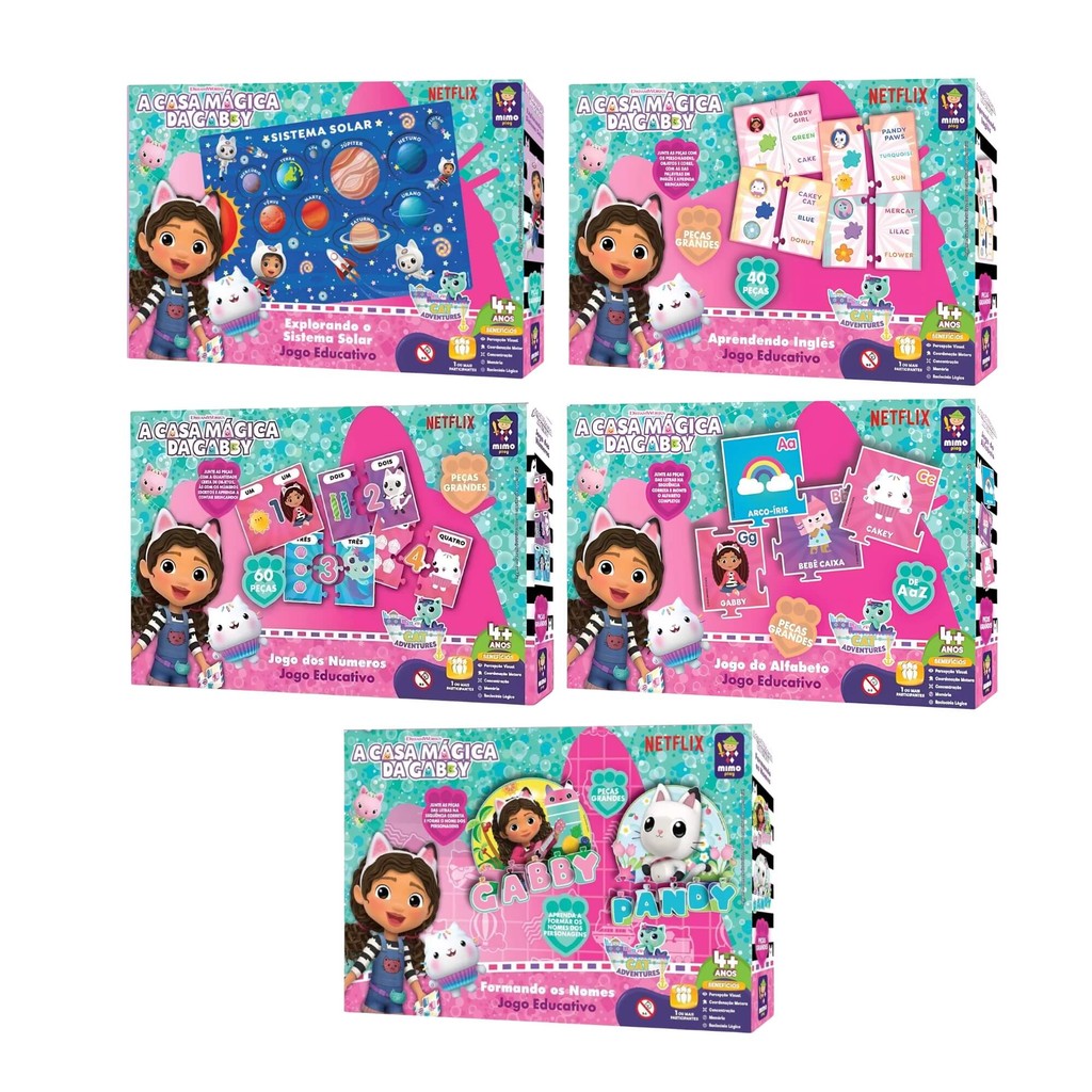Jogo Educativo Unitário Desenvolvimento Infantil Gabby Mimo Toys Brinquedo Criança Desenvolvimento em Oferta na Shopee