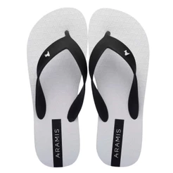 Chinelo Aramis Box Masculino Casual Confortável Branco Solado Borracha Original