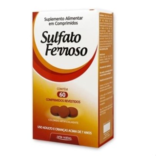 Sulfato Ferroso C/60 Comprimidos - Arte Nativa em Oferta na Shopee