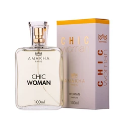 Perfume Feminino Chic Woman 100ml Amakha Paris | Floral Marcante de Alta Projeção