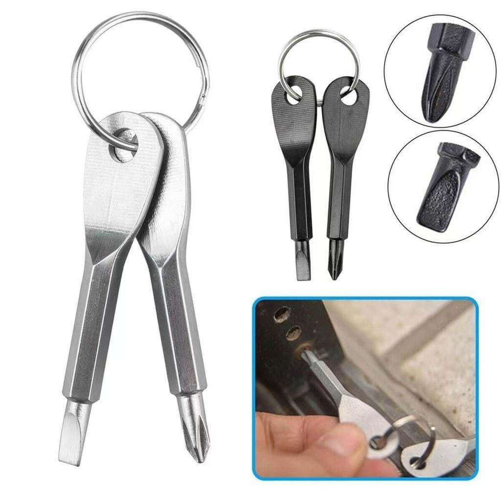 Chaveiro Aço Inox Multi-ferramenta Chave Floco Portátil Ferramentas