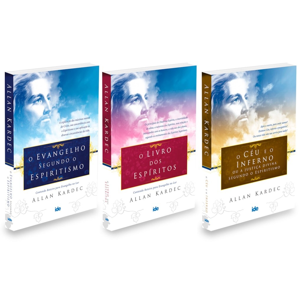 Kit Kardec 3 livros : Evangelho+ Livro dos Espíritos+Céu e o Inferno-Ed. Econômica em Oferta na Shopee