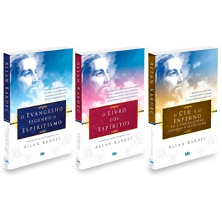 Kit Kardec 3 livros : Evangelho+ Livro dos Espíritos+Céu e o Inferno-Ed. Econômica em Oferta na Shopee