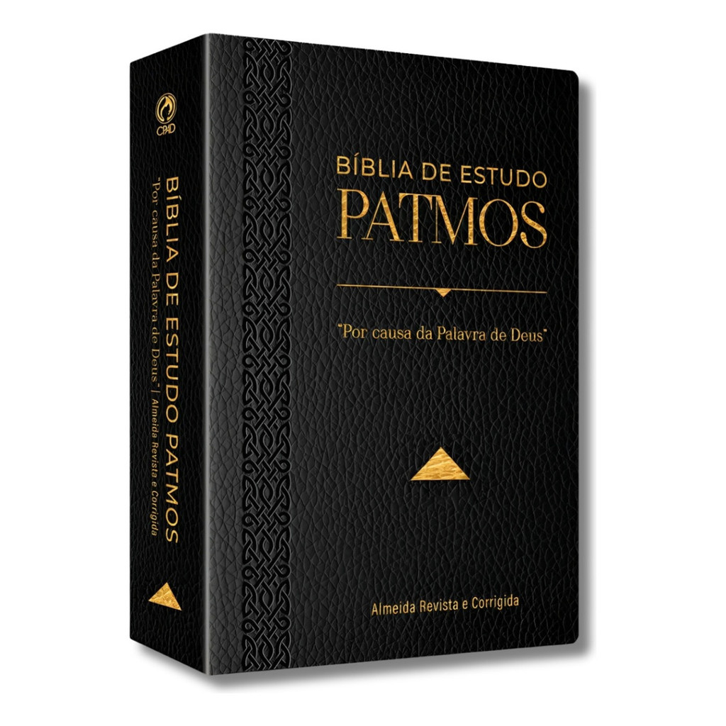 Bíblia De Estudo Patmos | Preta| Ed.Cpad