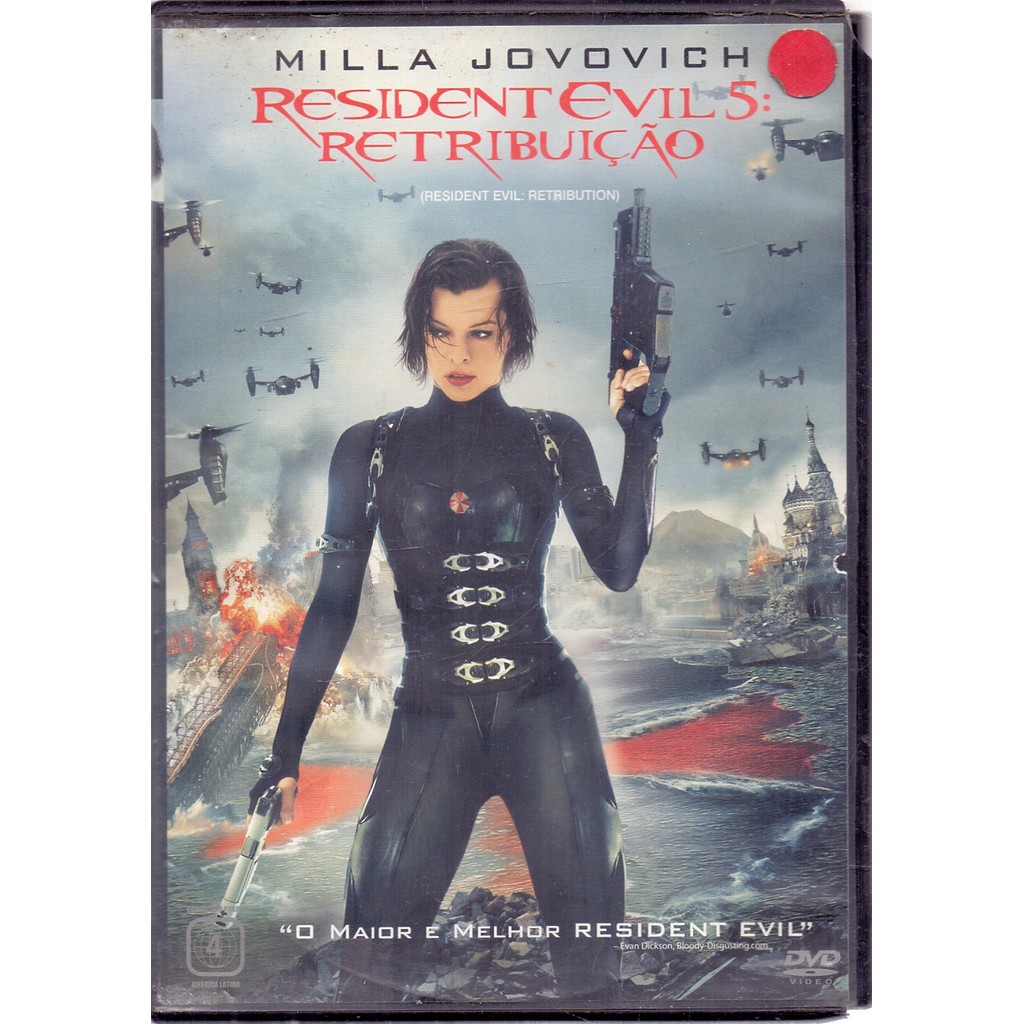 DVD RESIDENT EVIL 5: RETRIBUIÇÃO MILLA JOVOVICH [10]