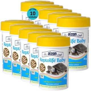 Alcon Club Reptolife Baby 25g Kit Com 10 Ração Para Tartaruga Aquática em Oferta na Shopee