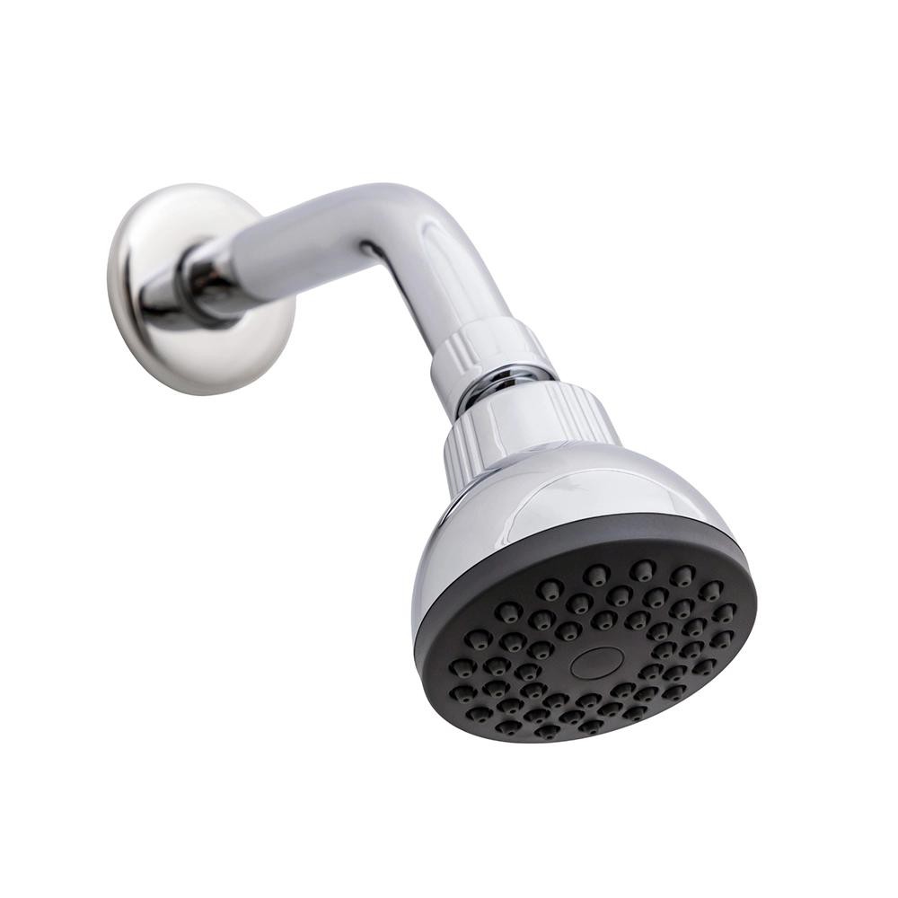 Ducha Chuveiro Redondo de Parede Juruaí Pingoo - Prata
