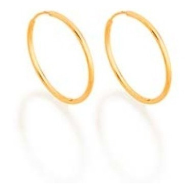 Brinco Argola Fina Pequena. Med 2,5 Cm Rommanel 522012a em Oferta na Shopee