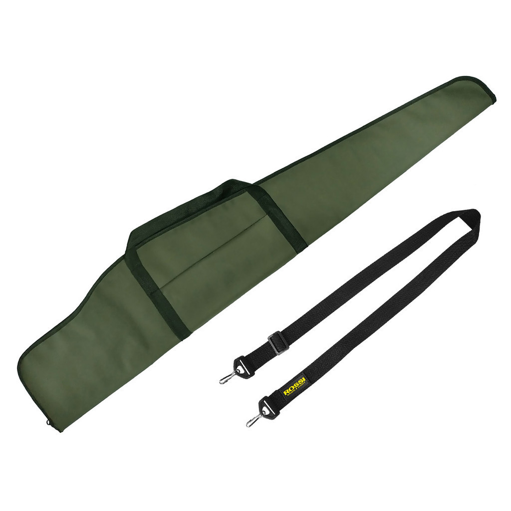 Capa Carabina Transporte Verde Militar 120cm E Bandoleira 2 Pontas Premium