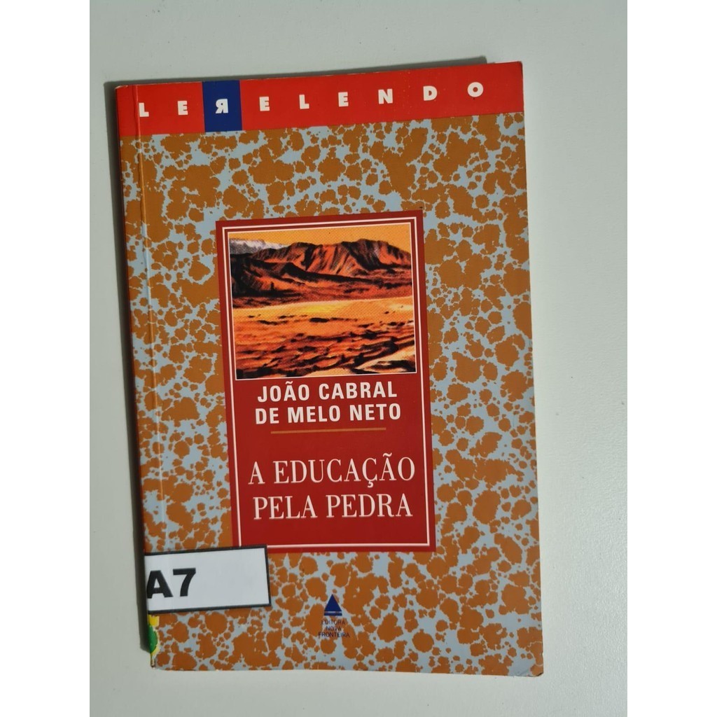 LIVRO, A EDUCAÇÃO PELA PEDRA, COLEÇÃO LER E LENDO, JOÃO CABRAL DE MELO NETO