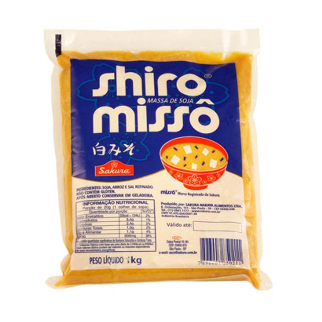 MASSA DE SOJA MISSÔ SHIRO SAKURA AZUL 1 KG