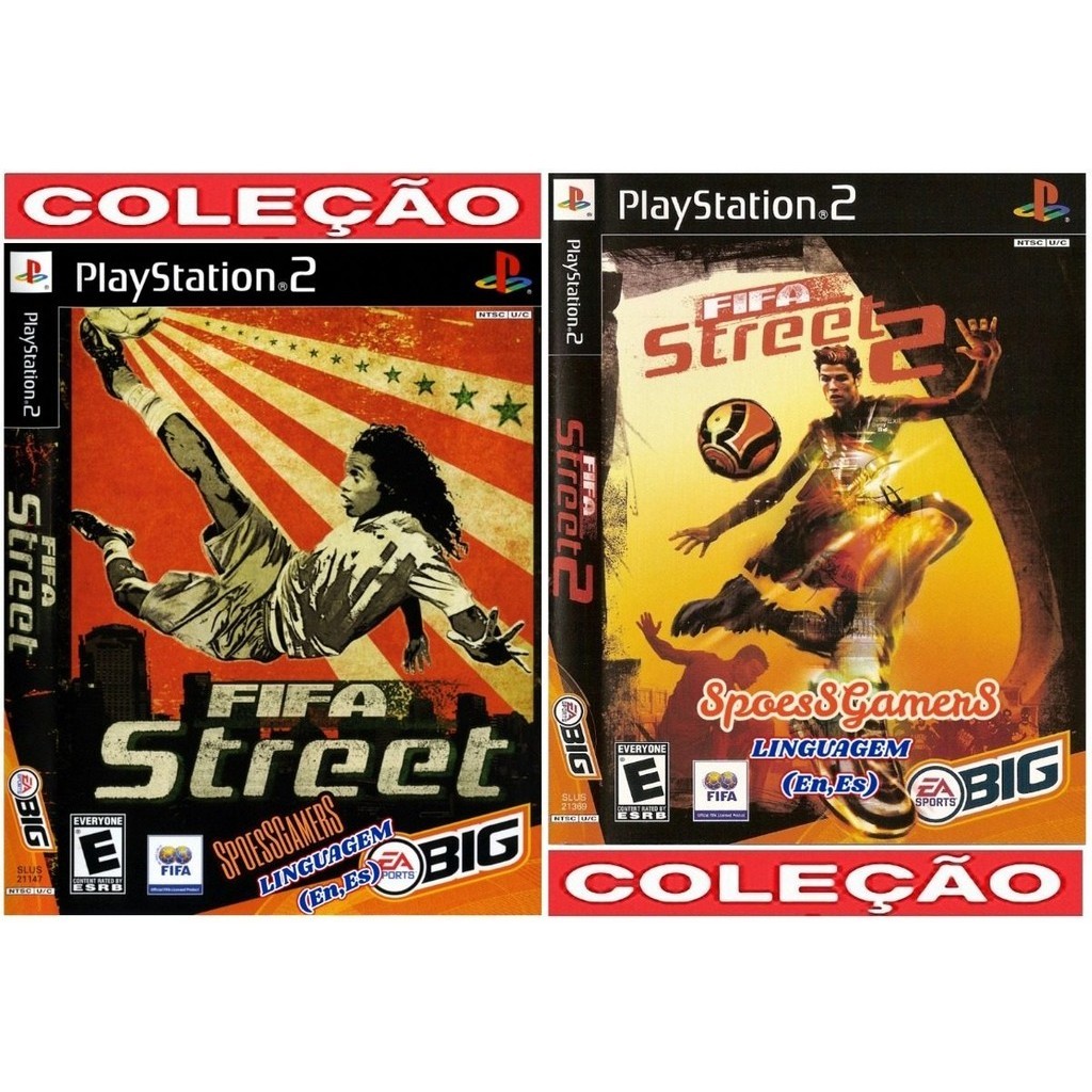 Fifa Street 1 E 2 Ps2 Coleção (2 Dvds) Patch , Me