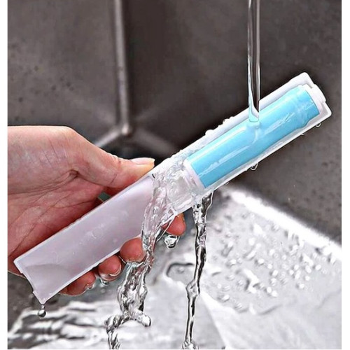 Rolinho tira pelos de roupas borracha grudante reutilizável lavável remove dobrável   KL100190 em Oferta na Shopee