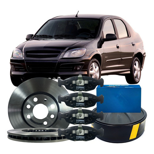 Kit Disco Freio Dianteiro Pastilha Gm Prisma 2009 Á 2012 em Oferta na Shopee