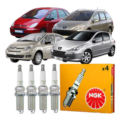 04 Vela Ignição Ngk Peugeot 307 407 Citroen C5 C4 2.0 16v