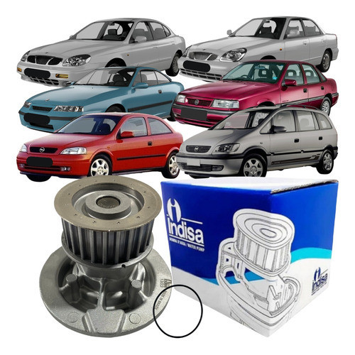 Bomba Água Indisa Daewoo Leganza Calibra Nubira Gm Astra Vectra em Oferta na Shopee