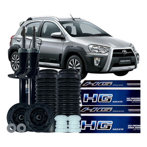 Kit Amortecedor Dianteiro Batente Coxim Coifa Toyota Etios em Oferta na Shopee