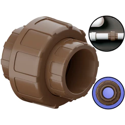 União Soldável Para Tubos Conexões Encanamentos Água Fria Pvc Marrom 25mm Tigre