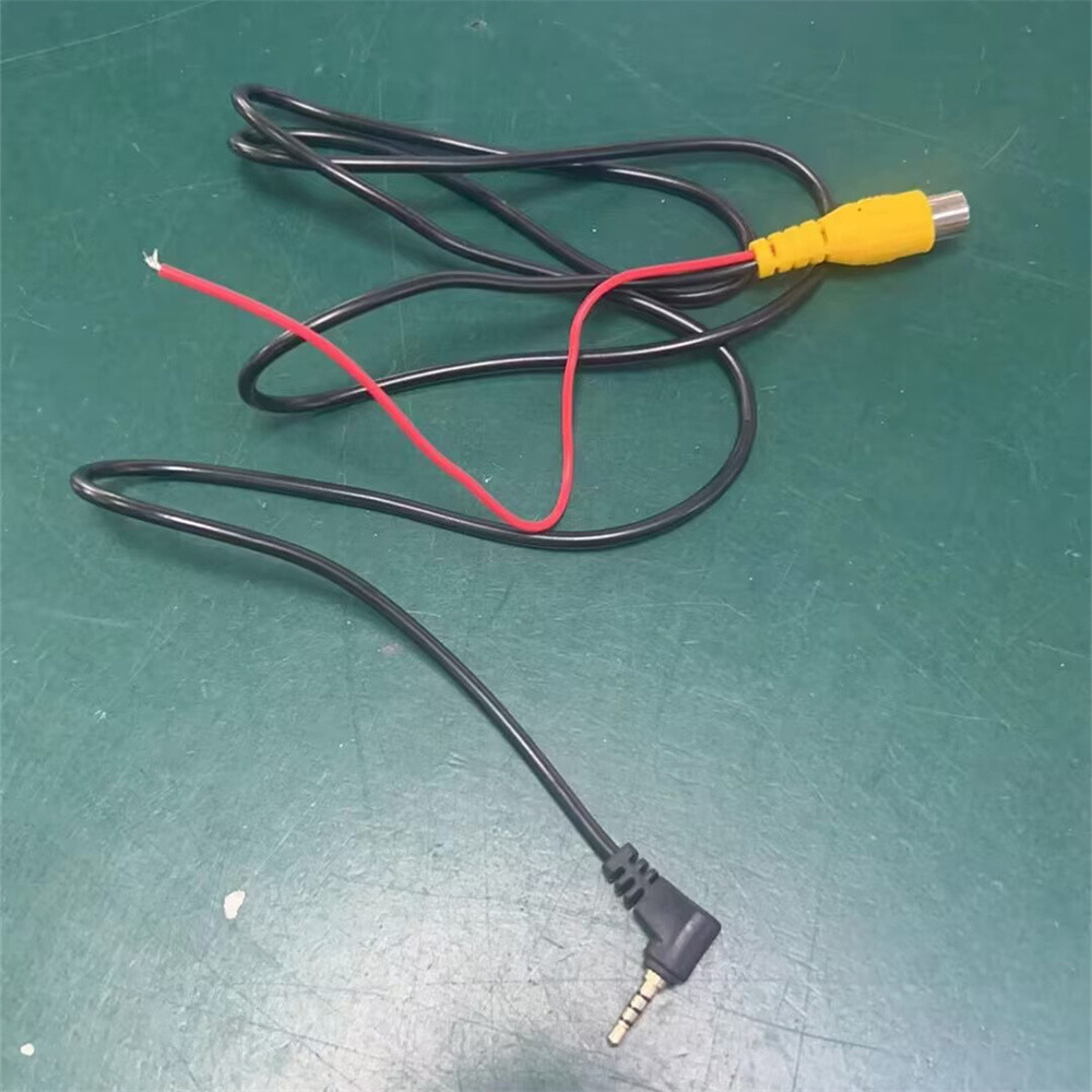 Carro 2.5mm Porta Jack Adaptador AV Cabo De Câmera DVR Para De Visão Traseira 1M
