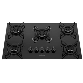 Cooktop 5 Bocas Itatiaia Essencial Vidro Temperado Gás 5Q Preto Bivolt - 3700000193 em Oferta na Shopee