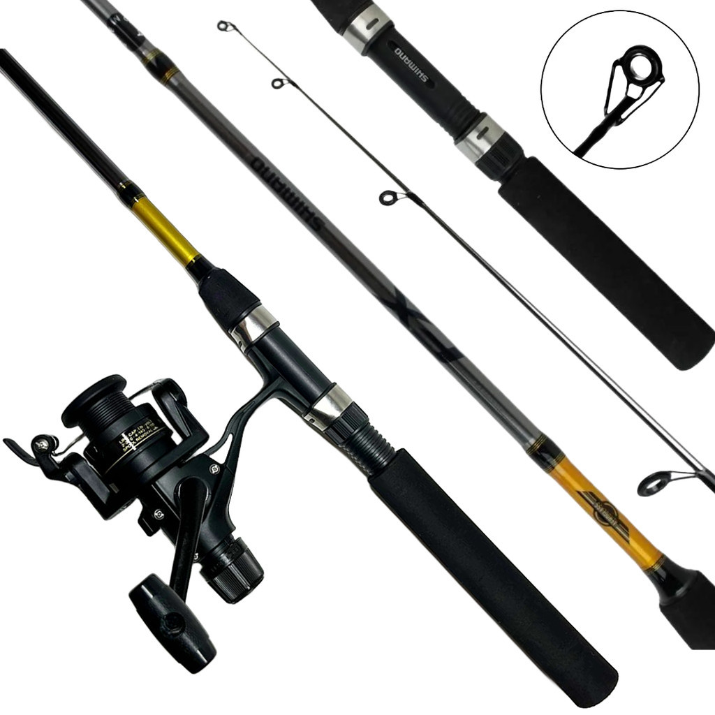 KIT DE PESCA SHIMANO COMPLETO VARA FX 1.68M 6-14LB COM MOLINETE SHIMANO IX 1000R