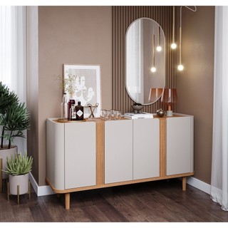 Buffet para Sala de Jantar 4 Portas Eva em Oferta na Shopee