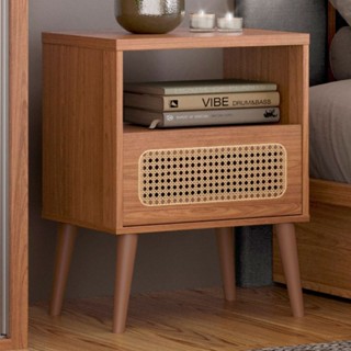 Mesa de Cabeceira Tela 1 Gaveta Freijó - Dalla Costa em Oferta na Shopee