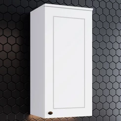 Armário Aéreo Cozinha Americana 1 Porta 100% MDF Branco HP - Henn