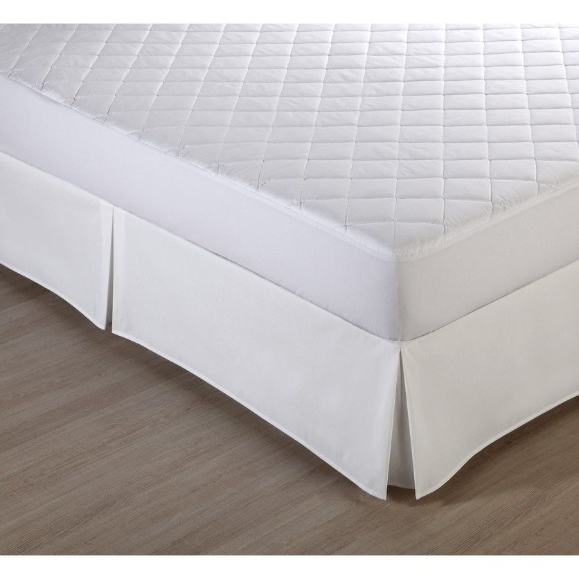 Saia P/ Cama Box - Queen Size - Prata - 150 Fios - Santista