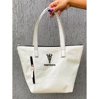 Bolsa Shopper Nylon FISIOTERAPIA de Ombro Clean Esportiva Academia Bags Gym Masculino Feminino Ziper Vertical Frontal Resistente em Oferta na Shopee