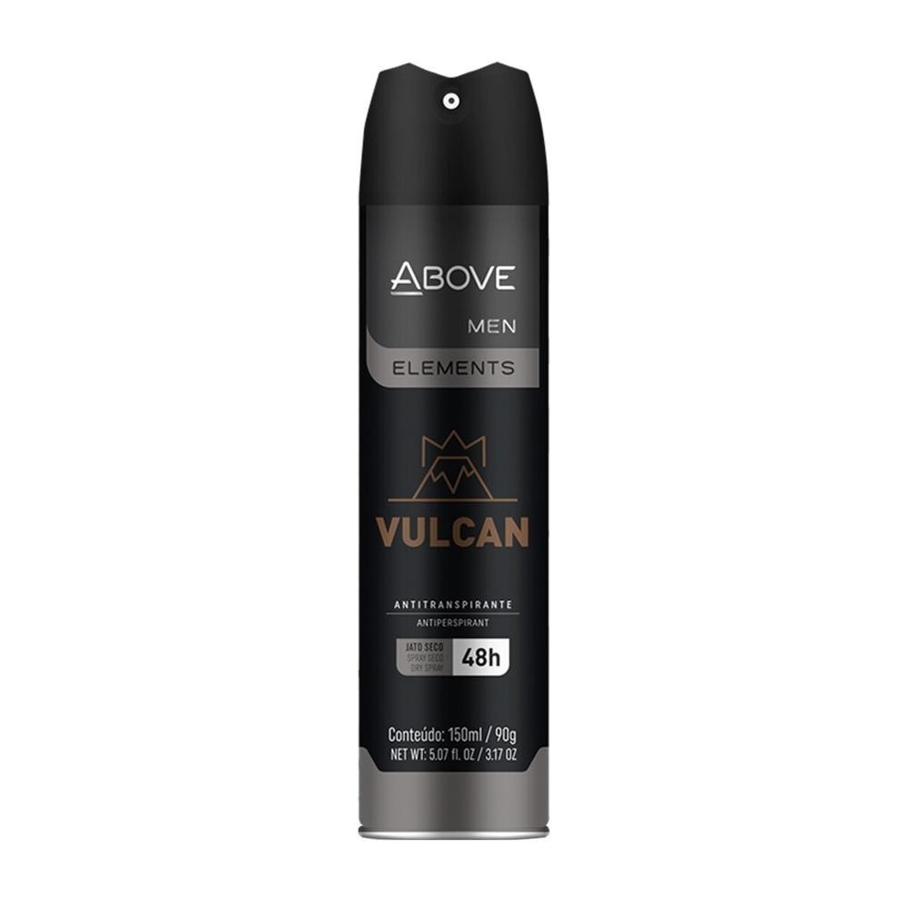 Desodorante Aerosol Above Men Elements Vulcan sem Alcool 150ml - Beauty
