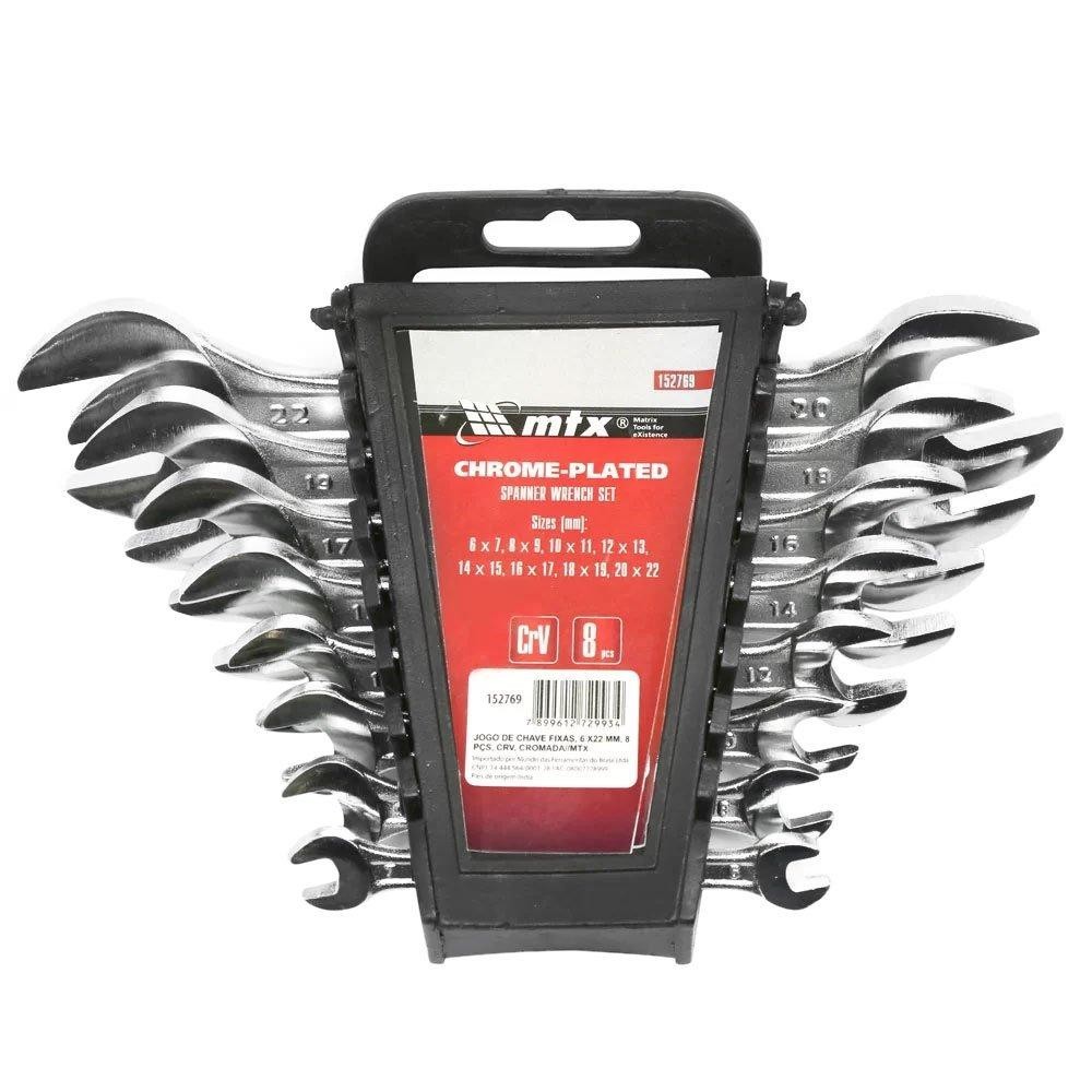 Jogo de Chaves Fixas 6 x 22mm 8 Peças MTX 152769 em Oferta na Shopee