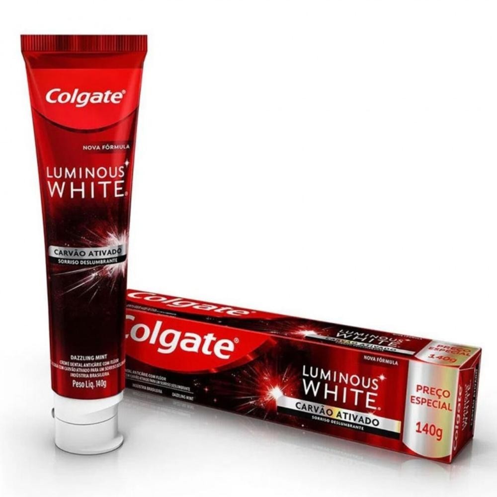 Creme Dental Colgate Luminous White Carvao Ativado 140g - Health