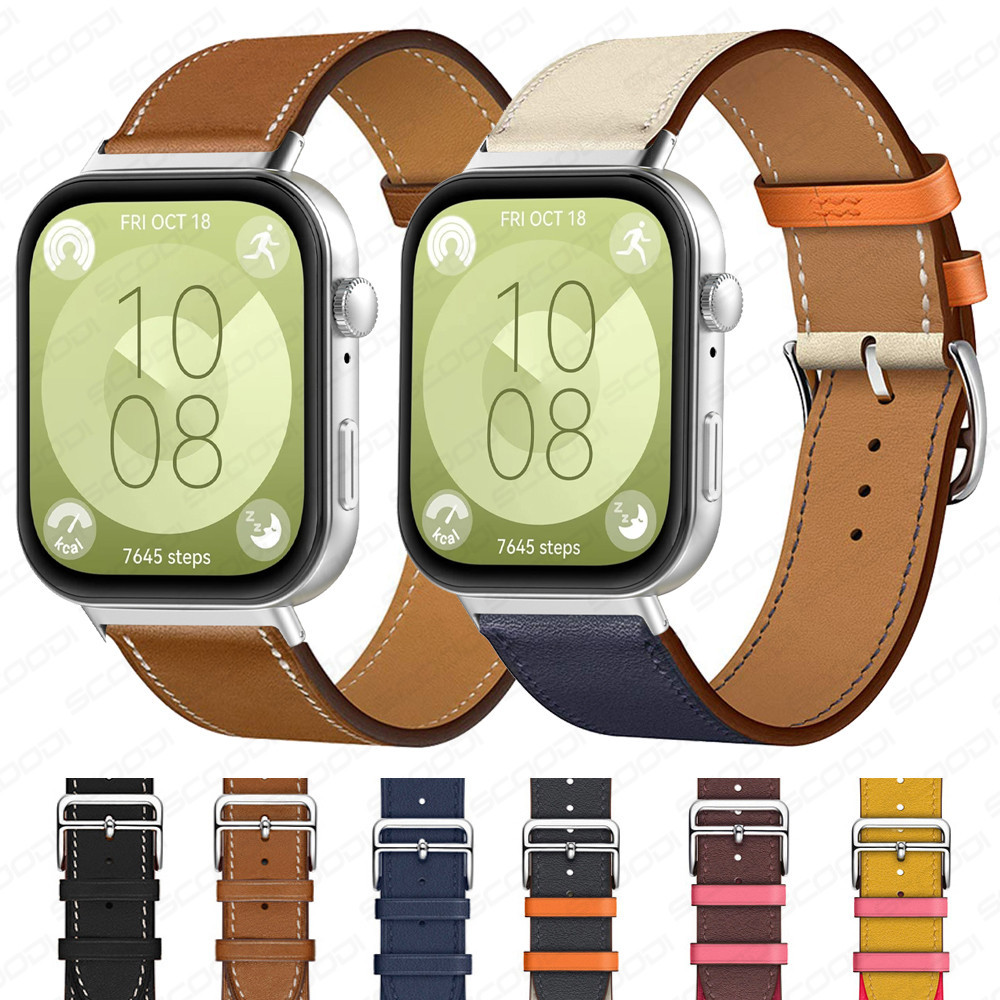 Nova Moda Pulseira De Relógio De Couro Genuíno Para Huawei Fit 4 / Fit 4 pro / Fit 3 / Fit 2 / Fit  Smartwatch Inteligen em Oferta na Shopee