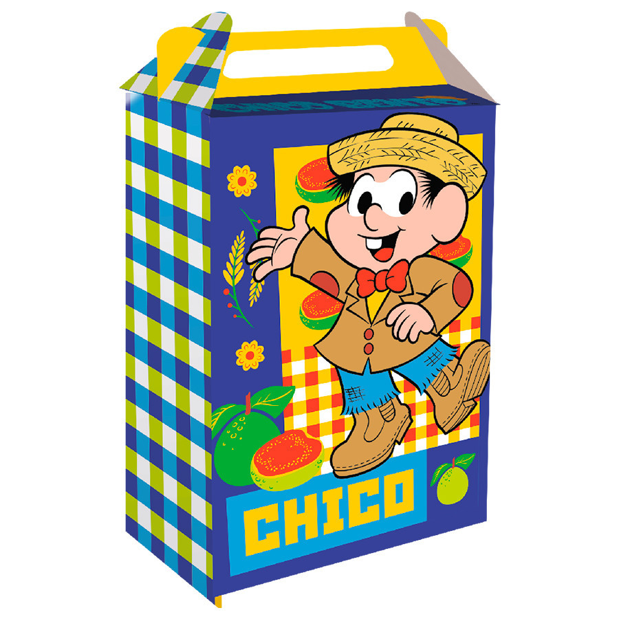 Caixa Maleta - Chico Bento - 8 unidades - FestColor - Rizzo