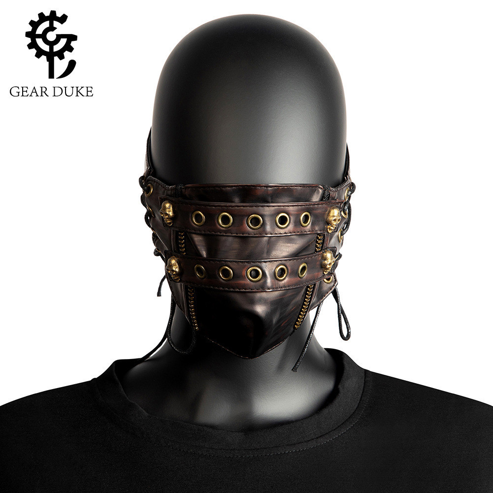 Halloween Cross-Border Steampunk Skeleton Anime Anime Homens Mulheres Máscara Anti-pó Adulto