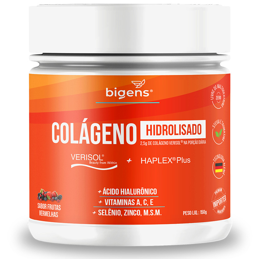 BIGENS COLÁGENO VERISOL 150G FRUTAS VERMELHAS em Oferta na Shopee
