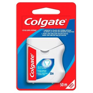 FIO DENTAL COLGATE NYLON COM 50M em Oferta na Shopee