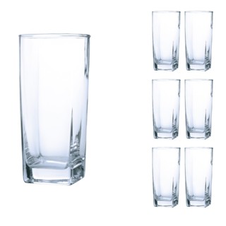 Kit com 6 Copos Luxo 320ml Texas Vidro Transparente Grosso em Oferta na Shopee