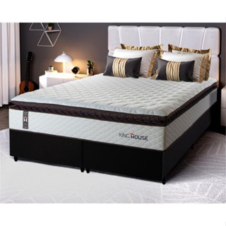 Conjunto Cama Box Espuma San Diego Branco Queen 158x198x67 em Oferta na Shopee