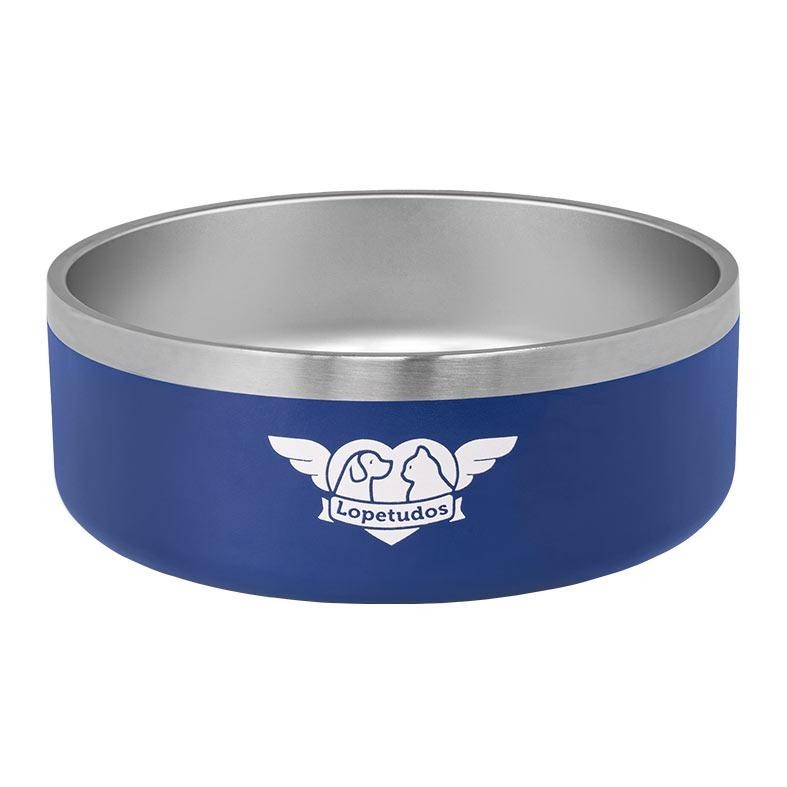 Comedouro Pet Lopetudos InoxDine1, 1200ml, Azul, LP-CMIX-BL1200 em Oferta na Shopee