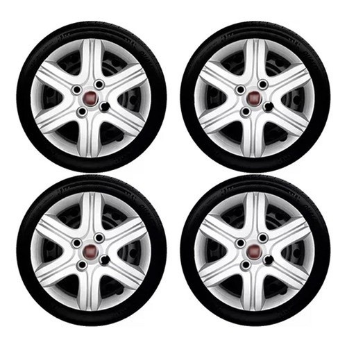 Jogo 4 Calotas Fiat Palio Fire 11/13 Aro 13