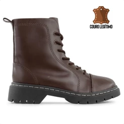 Bota Coturno Usaflex Salto Costura Enfeite Feminino 100% Original Com Nota Fiscal e Garantia