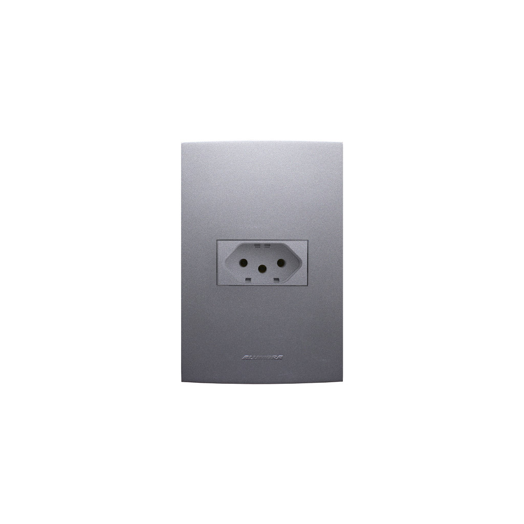 Conjunto Tomada 20A 2P+T 4x2 85490 Alumbra Inova Pro Class Grafite