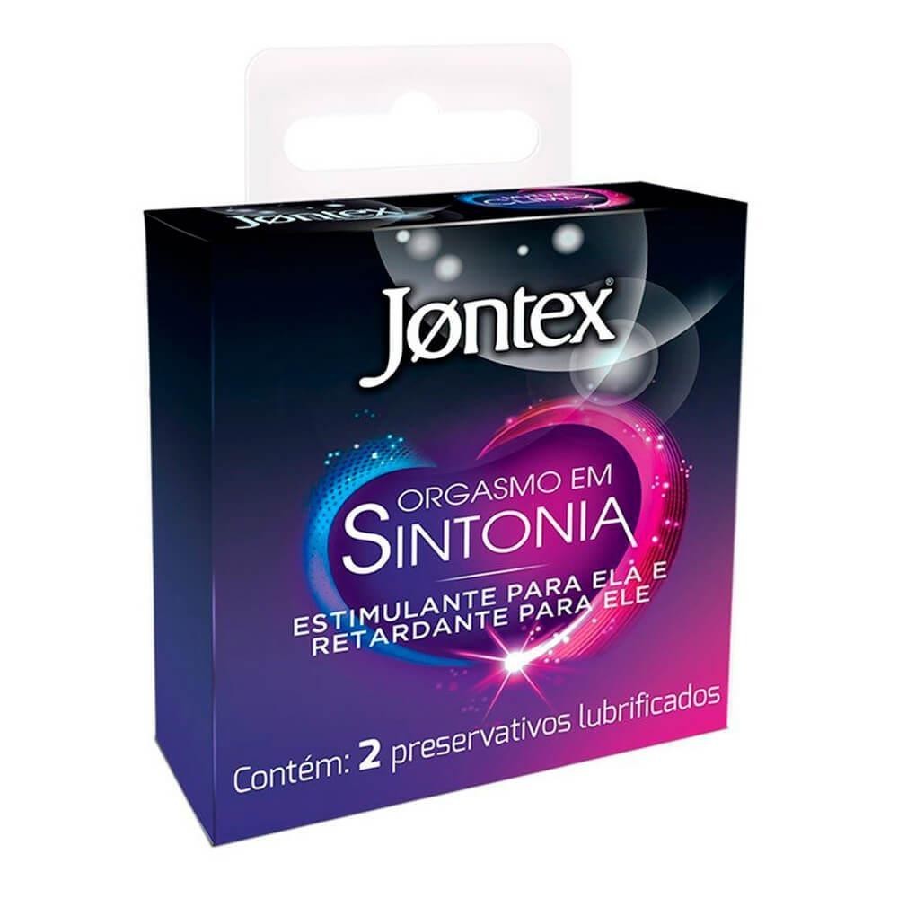 JONTEX PRESERVATIVO ORGASMO EM SINTONIA COM 2 UNIDADES em Oferta na Shopee
